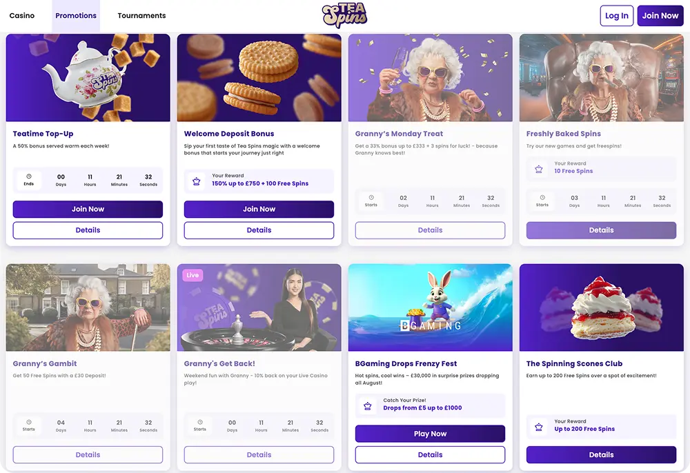 tea spins bonus code