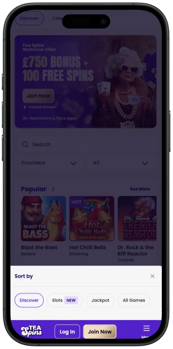 Tea Spins Casino app